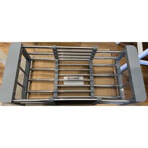 Extend Kitchen Sink Drain Basket Retractable Adjustable Gray/Steel New